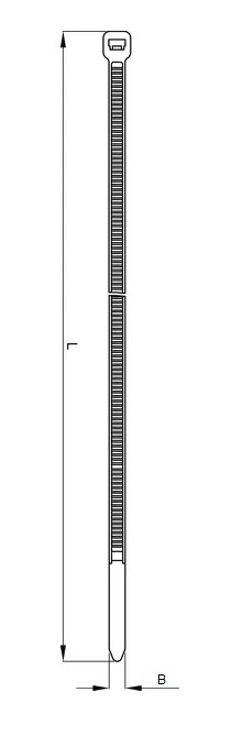 Tyrips 3,6x140 mm - 100 Stuks, voor het snel en eenvoudig bundelen van materialen zoals onder andere kabels en slangen.