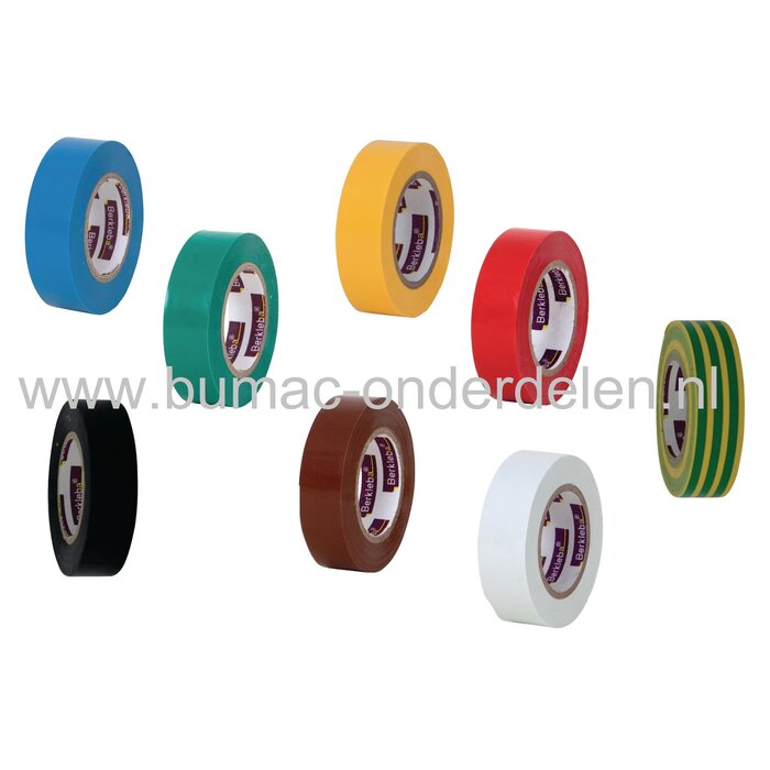 Tape 15 mm x 10 Mtr voor het isoleren, bundelen en coderen van stroomkabels, Vlamvertragende Isolatieband, Isolatie Plakband, Isolatietape, PVC tape