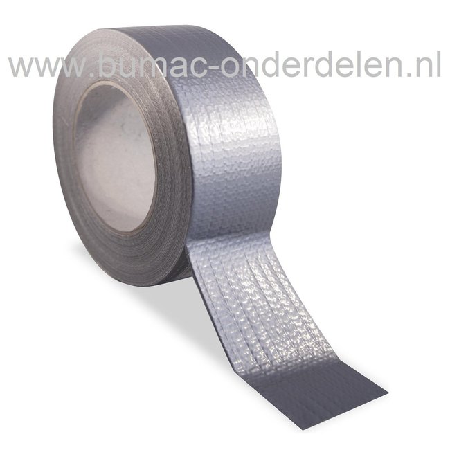 Ducttape - 50 mm x 50 mtr voor metaal, afgedicht beton, glas en kunststof, te gebruiken voor tijdelijke reparaties, bundelen, afdichten, markeren en labelen, bestand tegen vocht en met de hand makkelijk te scheuren, Duct Tape, Ducktape, Du