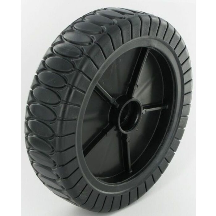 Castelgarden Kunststof Achter Wiel Ø 210 mm voor onder andere NP 534 TR, Grasmaaier - Benzinemaaier - Loopmaaier van Castel Garden - Stiga - Alpina - Mountfield CAL480, CAL484, CAL534TR, CSL534TR, Collector 46S, EUM530, EUM480, EUM481, NP534TR, RT4780, R4