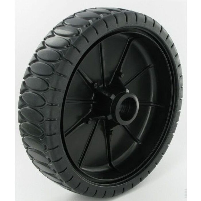 Castelgarden Kunststof Achter Wiel Ø 210 mm voor onder andere NP 534 TR, Grasmaaier - Benzinemaaier - Loopmaaier van Castel Garden - Stiga - Alpina - Mountfield CAL480, CAL484, CAL534TR, CSL534TR, Collector 46S, EUM530, EUM480, EUM481, NP534TR, RT4780, R4