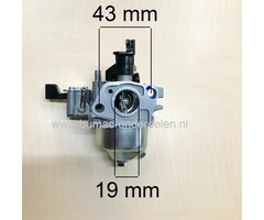 Carburateur voor Loncin G200FD - LC168F-2 Motor op Generator, Trilplaat, Tuinfrees, Quad, Waterpomp, Hogedrukreiniger, Kooimaaier, Verticuteermachine, Veegmachine, Kantensnijder Carburator G 200 FD, LC 168 F2