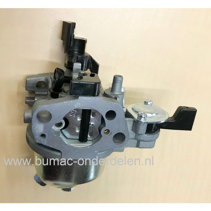 Carburateur voor Loncin G200FD - LC168F-2 Motor op Generator, Trilplaat, Tuinfrees, Quad, Waterpomp, Hogedrukreiniger, Kooimaaier, Verticuteermachine, Veegmachine, Kantensnijder Carburator G 200 FD, LC 168 F2