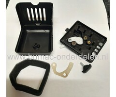 Luchtfilterhuis Compleet voor Honda GX22 en GX31 Motoren met Horizontale Krukas op Bosmaaiers, Trimmers, Bladblazer, Heggenschaar, Aggregaat, Generator, Kooimaaier, onderdeel