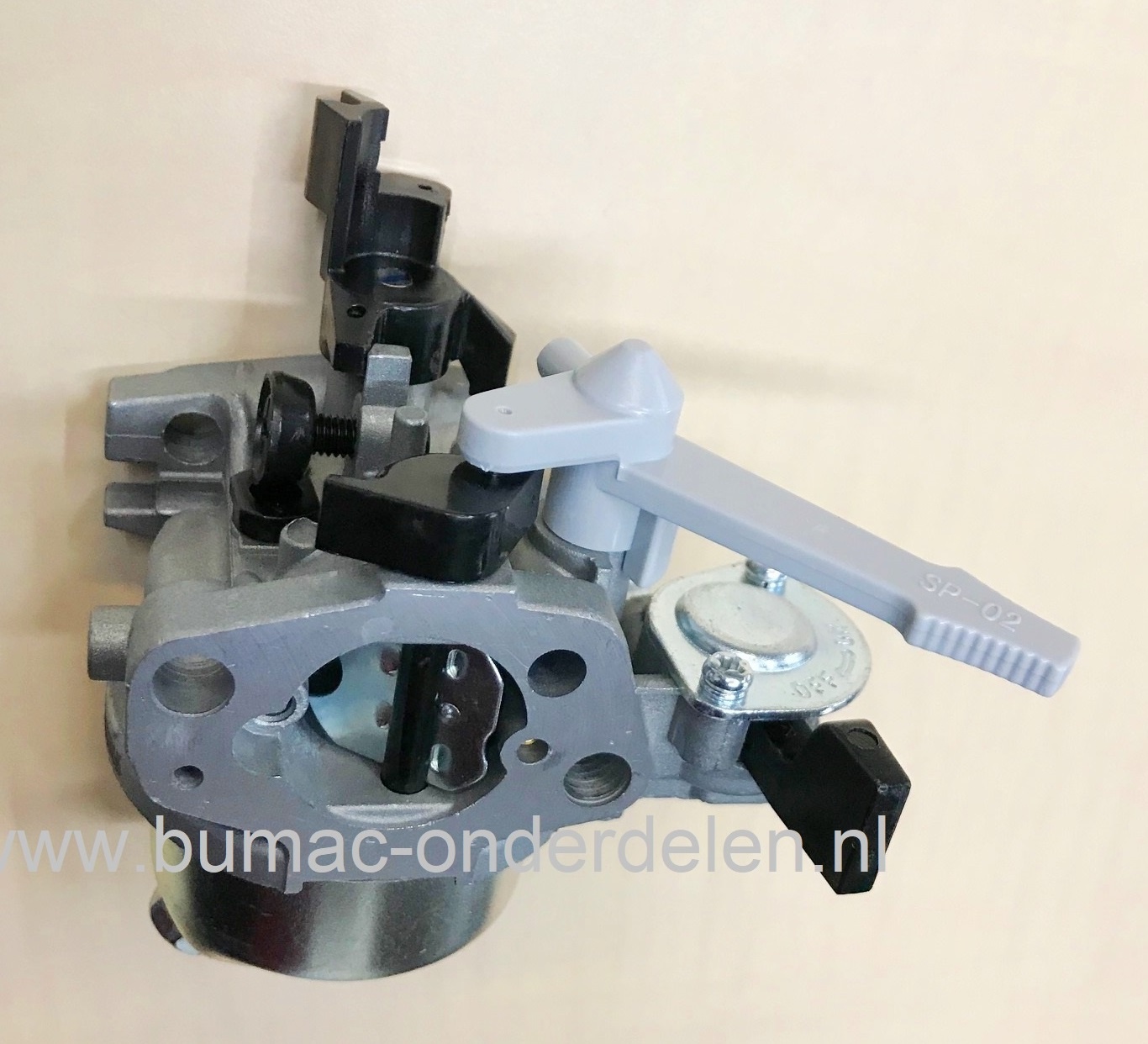 Carburateur voor Loncin G160 F, LC168F-1 Motor Carburator voor Maaier, Veger, Tuinfrees, Aggregaat, Houtversnipperaar, Trilplaat, Generator, Houtkloof, Hoogwerker, Waterpomp, Hogedrukreiniger, Cart, Kruigen, Powercat, Trekker, Bladblazer, Kooimaaier, Ver