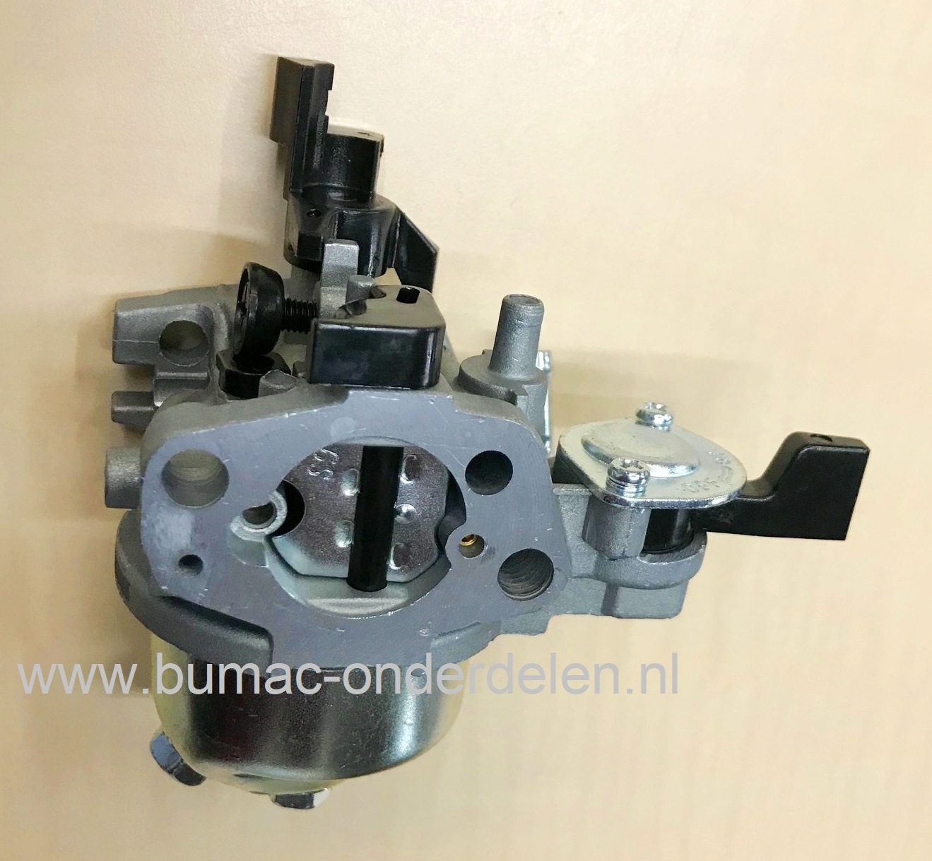 Carburateur voor Loncin G160 F, LC168F-1 Motor Carburator voor Maaier, Veger, Tuinfrees, Aggregaat, Houtversnipperaar, Trilplaat, Generator, Houtkloof, Hoogwerker, Waterpomp, Hogedrukreiniger, Cart, Kruigen, Powercat, Trekker, Bladblazer, Kooimaaier, Ver