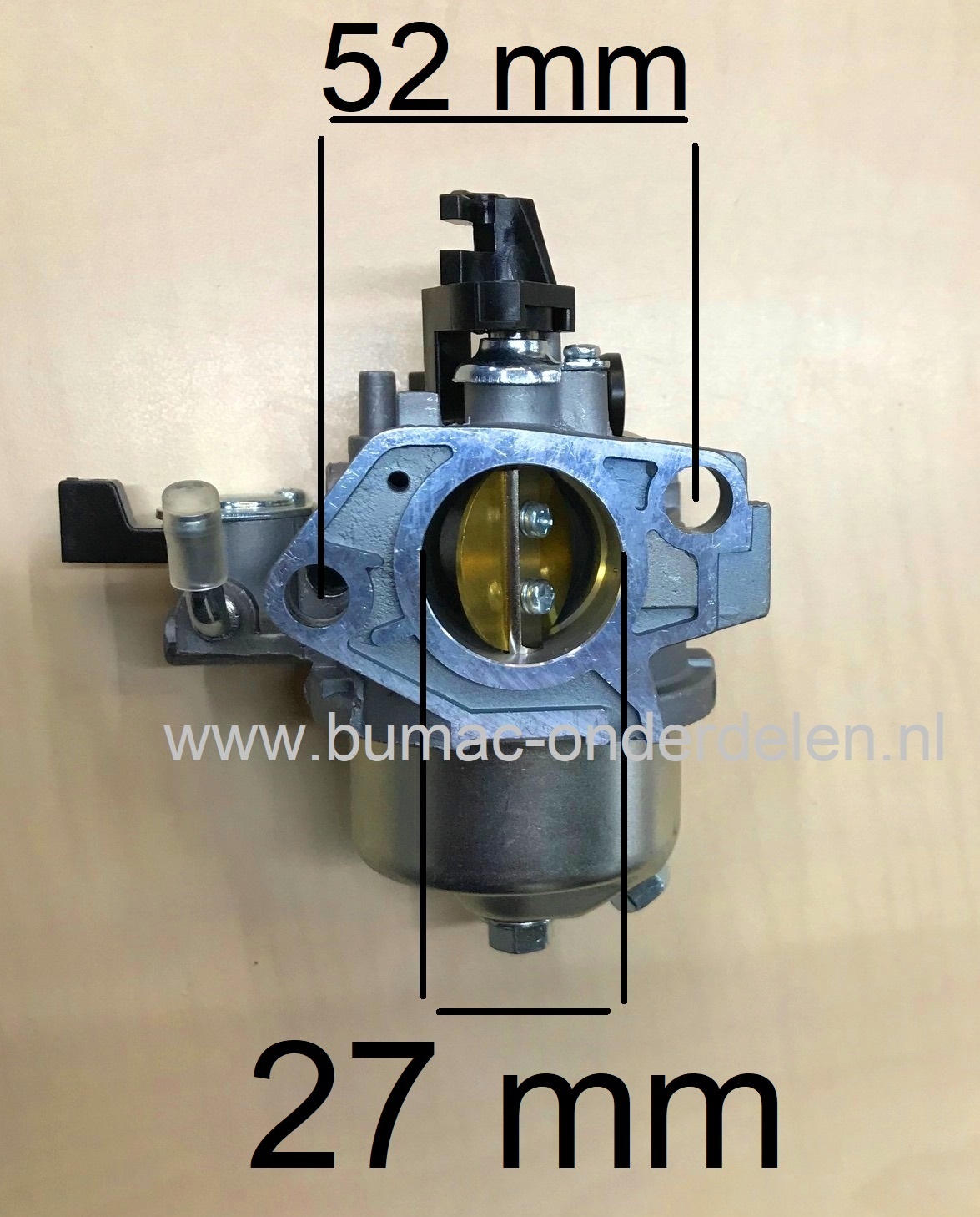 Carburateur voor Loncin - LCT G390FD Motoren op Grasmaaiers, Trilplaten, Generatoren, Kooimaaiers, Houtversnipperaars, Waterpompen, Compressoren, Bladblazers, Verticuteermachines, Veegmachines, Kantensnijders G 390 FD