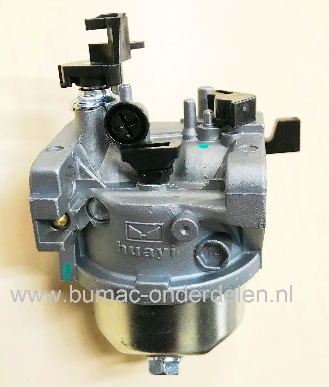 Carburateur voor Loncin - LCT G390FD Motoren op Grasmaaiers, Trilplaten, Generatoren, Kooimaaiers, Houtversnipperaars, Waterpompen, Compressoren, Bladblazers, Verticuteermachines, Veegmachines, Kantensnijders G 390 FD