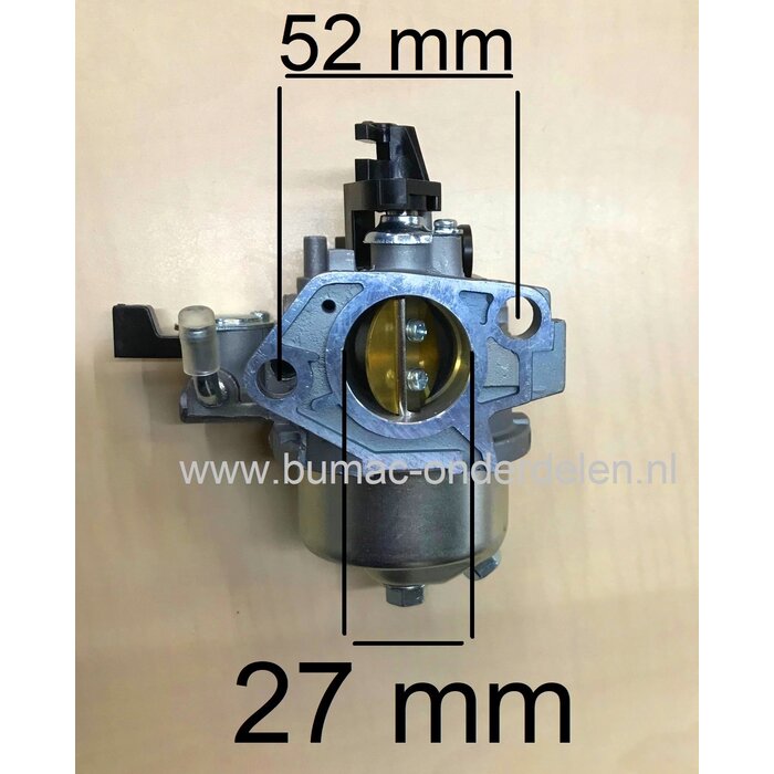 Carburateur voor Loncin G420F, G420FD, LC190F, G 420 F, G 420 FD Motorblok LCT Carburator voor Maaier, Veegmachine, Trilplaat, Aggregaat, Waterpomp, Generator, Cart, Houtversnipperaar, Houtklover, Verticuteermachine, Tuinfrees, Blower