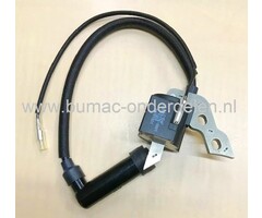 Ontstekingsspoel voor Loncin LC154F Motor Bobine voor Grasmaaier, Trilplaat, Veegmachine, Aggregaat, Tuinfrees, Kooimaaier, Blower, Generator, Verticuteermachine, Kantensnijder, Hakselaar, Klover