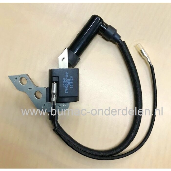 Ontstekingsspoel voor Loncin LC154F Motor Bobine voor Grasmaaier, Trilplaat, Veegmachine, Aggregaat, Tuinfrees, Kooimaaier, Blower, Generator, Verticuteermachine, Kantensnijder, Hakselaar, Klover