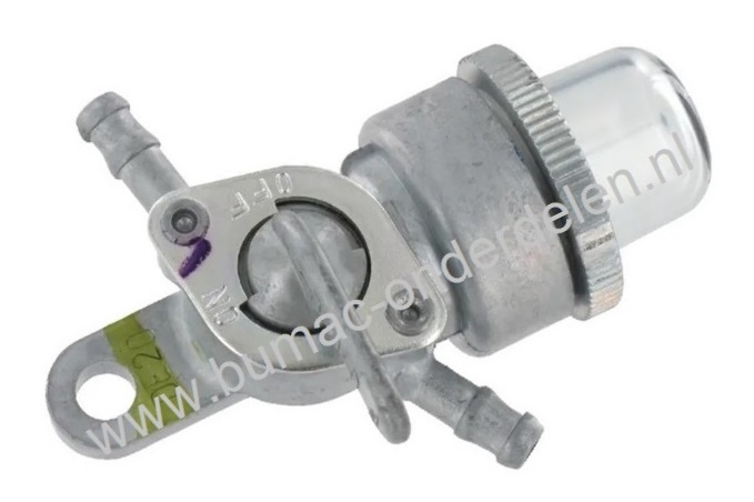 Brandstofkraan voor Honda Motoren met Horizontale Krukas op Aggregaat, Generator, Trilplaat, Houtversnipperaar, Kart, Waterpomp, Tuinfrees, HONDA Benzinekraan voor G150K1 en G200K1 Motoren onderdeel