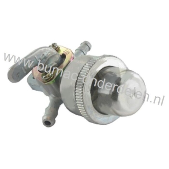 Brandstofkraan voor Honda Motoren met Horizontale Krukas op Aggregaat, Generator, Trilplaat, Houtversnipperaar, Kart, Waterpomp, Tuinfrees, HONDA Benzinekraan voor G150K1 en G200K1 Motoren onderdeel