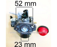 Carburateur voor Loncin G340F, G340FD, LC182F Motor op Grasmaaier, Aggregaat, Trilplaat, Veegmachine, Frees, Triller, Generator, Waterpomp, Hoogwerker, Hakselaar, Versnipperaar, Kloofmachine, Cart, Hogedrukspuit G 340 F, G 340 FD, LC 182 F LCT Carburator