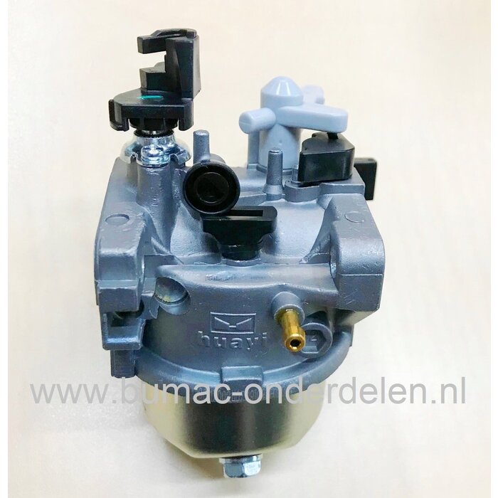Carburateur voor Loncin G340F, G340FD, LC182F Motor op Grasmaaier, Aggregaat, Trilplaat, Veegmachine, Frees, Triller, Generator, Waterpomp, Hoogwerker, Hakselaar, Versnipperaar, Kloofmachine, Cart, Hogedrukspuit G 340 F, G 340 FD, LC 182 F LCT Carburator