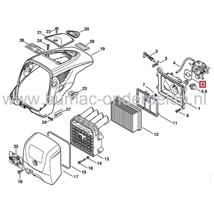 Inlaatpakking voor Stihl TS700 en TS800 Bandenzaag, Doorslijper, Motorslijper, Doorslijpmachine, STIHL Carburateurpakking, Dichting, Vergasser Pakking, Carburatordichting, Dichtingen, Pakkingen voor Stihl TS-700, TS-800