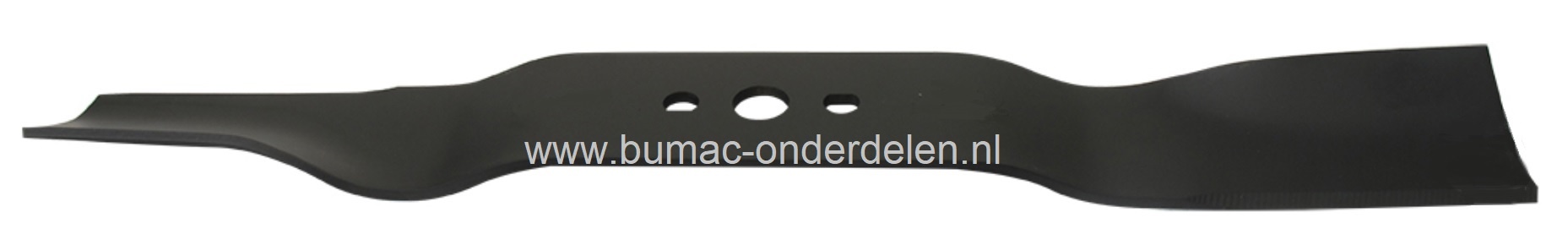 Maaimes 45,8 Cm voor Daye DYM1463 en DYM1486 Grasmaaiers, Cirkelmaaiers, Loopmaaiers, DAYE Grasmaaiermes, Lengte 458 mm, Asgat 16,3 mm, Zijgaten 10x8,6 mm, Hart op Hart Afstand 48 mm, Breedte 55 mm