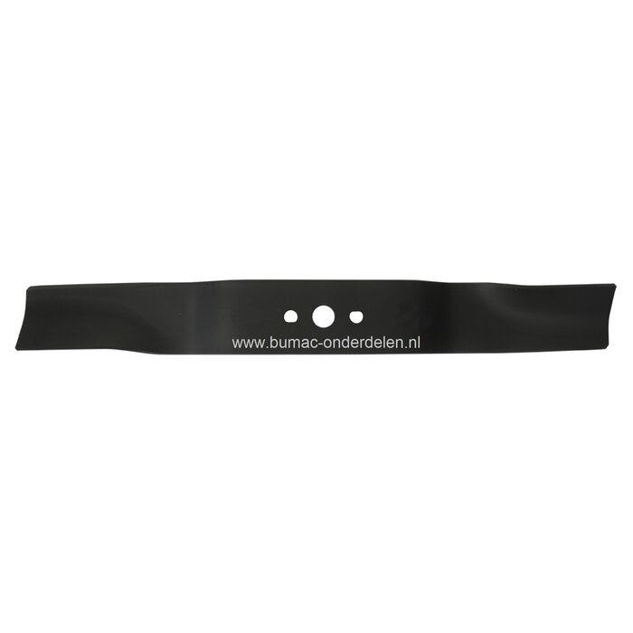 Maaimes 45,8 Cm voor Daye DYM1463 en DYM1486 Grasmaaiers, Cirkelmaaiers, Loopmaaiers, DAYE Grasmaaiermes, Lengte 458 mm, Asgat 16,3 mm, Zijgaten 10x8,6 mm, Hart op Hart Afstand 48 mm, Breedte 55 mm