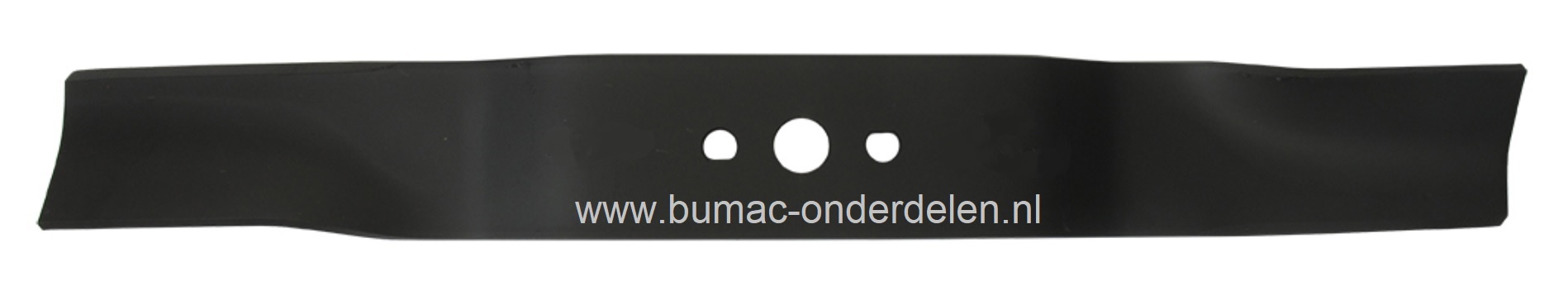 Maaimes 45,8 Cm voor Daye DYM1463 en DYM1486 Grasmaaiers, Cirkelmaaiers, Loopmaaiers, DAYE Grasmaaiermes, Lengte 458 mm, Asgat 16,3 mm, Zijgaten 10x8,6 mm, Hart op Hart Afstand 48 mm, Breedte 55 mm