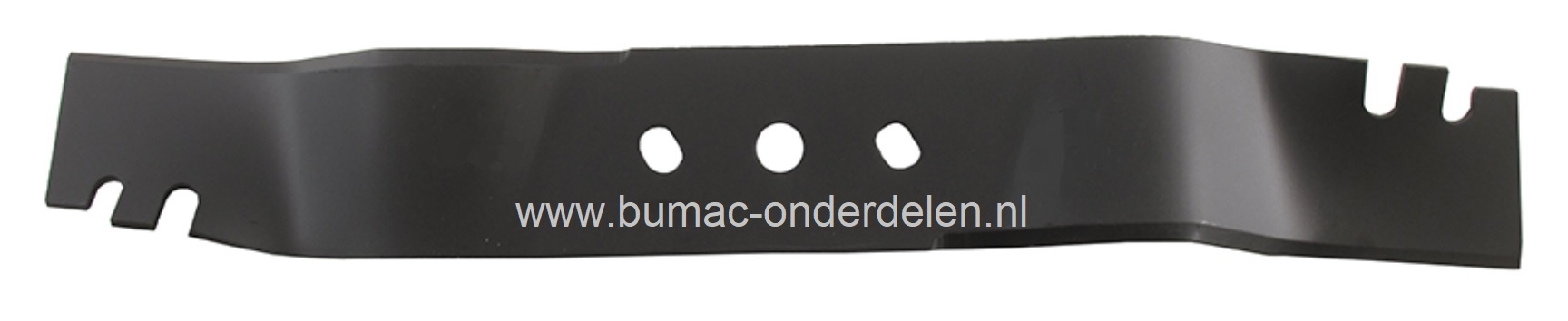 Maaimes 41 Cm voor Daye DYM1553 Grasmaaiers, Cirkelmaaiers, Loopmaaiers, DAYE Mulchmes, Gatormes, Lengte 410 mm, Asgat 12 mm, Zijgaten 9,2x12,4 mm, Hart op Hart Afstand 61,5 mm, Breedte 55 mm, onderdeel