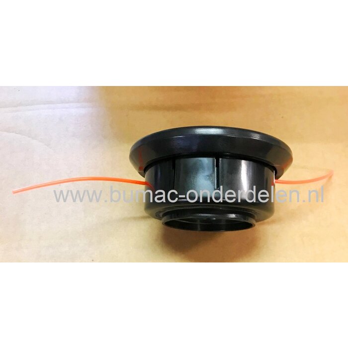 Maaikop voor Stiga, Castel Garden, Alpina, Mountfield B42, B52, CB142, SBC242D, SBC243D, SBC252D, TB422D, XB242D Draadkop Bosmaaier Kop - Trimmer Aansluiting Binnendraad M10x1,25 Linkse Draad