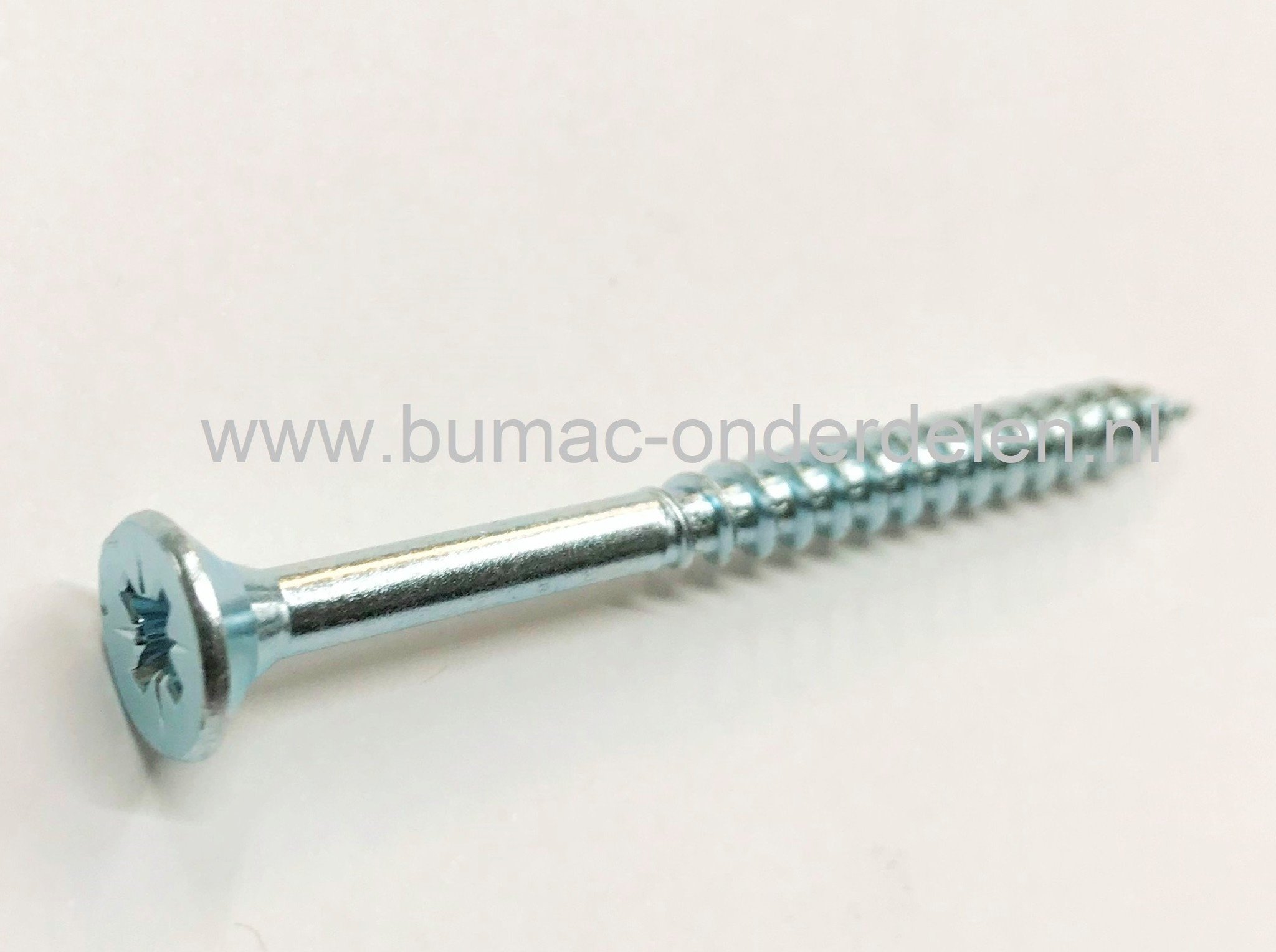 Cilindrisch Verzonken plaatschroef, 6x90 mm Verzinkt, met kruisgleuf, Draaddiameter 5 mm, Lengte 90 mm, Kruiskop maat 3 DIN 7982 Platkop Houtschroef