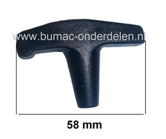 Handvat Universeel voor Startkoord t/m Ø 3,5 mm Bladblazer, Heggenschaar, Strimmer, Bosmaaier, Kettingzaag van Stihl, Echo, Tanaka, Dolmar, Makita, Husqvarna, Jonsered, OleoMac, Wolf, MTD, Castelgarden, Stiga