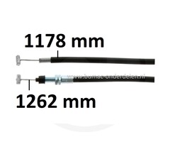 Gaskabel voor Honda HRB536C, HRB536C1, HRB536C2, HRM536C, HRM536C1 Grasmaaier, loopmaaier HRB 536 C, HRB 536 C1, HRB 536 C2, HRM 536 C, HRM 536 C1