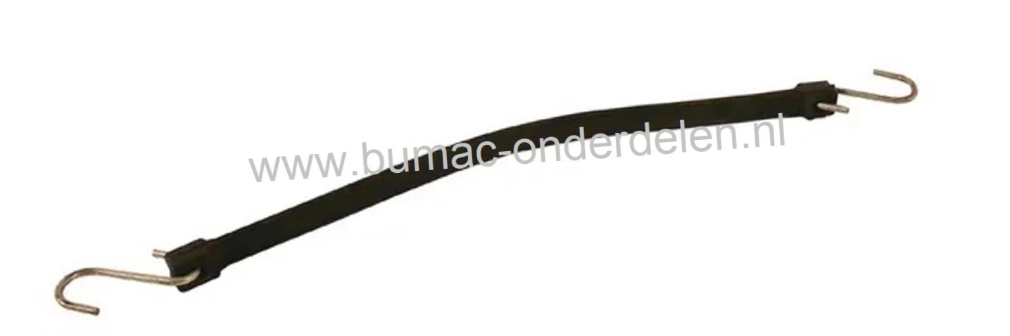 Spanrubber met haak 56 cm - 1,8 cm, rubber spanband,  vastbinden of omsluiten van voorwerpen, spanband met  2 haken