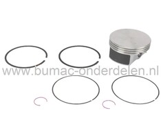 Zuigerset Ø 90,4 mm voor B&S INTEK AVS en OHV AVS Motoren op Zitmaaiers, Frontmaaiers, Tuintrekkers, Zuiger met Zuigerveren, Pistonpen en Borgringen, Briggs and Stratton Zuiger Compleet, Briggs & Stratton Motordelen, John Deere