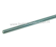 Draadeind Verzinkt M18x2,50 Lengte 1 Mtr Klasse 8.8 Heeft een Grote Treksterkte van 80 kg per mm2 Draadstang, Draadanker, Draadeind  is een lange bout die volledig is voorzien van schroefdraad. Draadeinden kunnen eenvoudig op lengte worden gezaagd