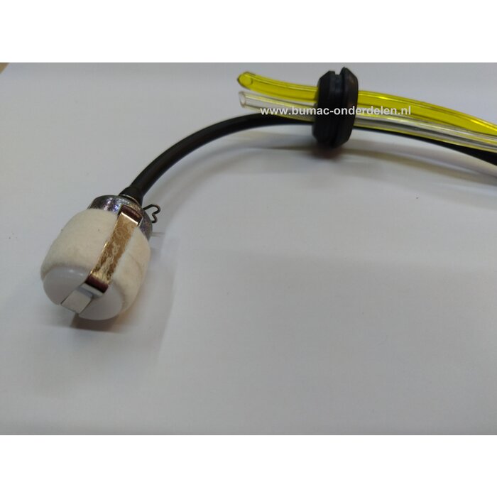 Benzineleidingset voor Echo PB260, PB261, PB265, SRM230, SRM2400, SRM260, SRM270,  inclusief doorvoerrubber en Benzinefilter voor Bosmaaiers, Trimmers, Heggenscharen, Bladblazers, Bladzuigers, Benzineslang, Brandstofslang