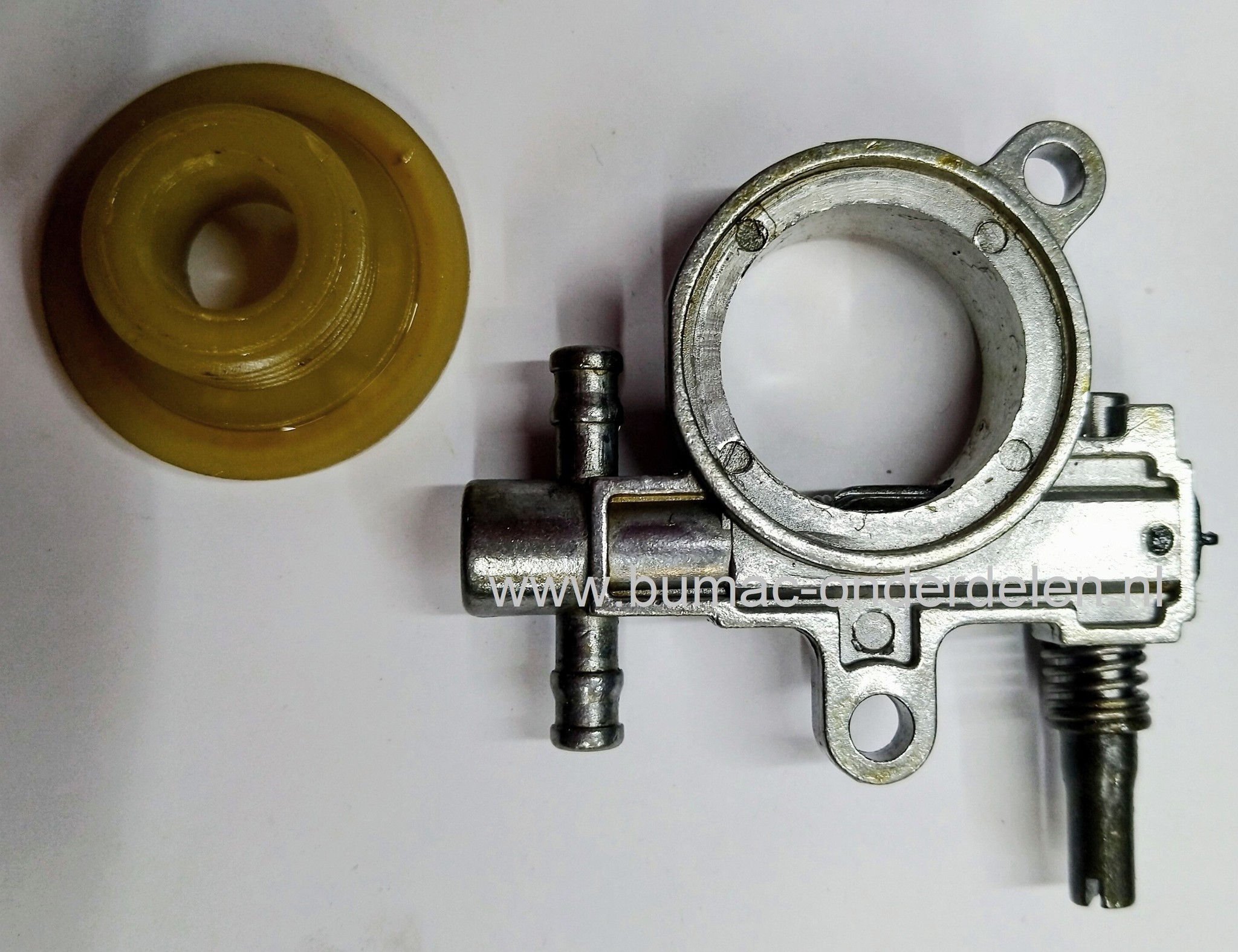 Oliepomp voor Komatsu Zenoah G-2500, G-3800, G2500, G3800 kettingzaag olie pomp met wormwiel, onderdeel