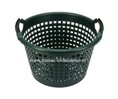 Flexibele kunststof tuinmand, 25 Kg, groen, met handgrepen,  is niet alleen geschikt voor gebruik in uw tuin, maar kan ook prima voor vele andere doeleinden gebruikt worden