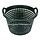 Flexibele kunststof tuinmand, 25 Kg, groen, met handgrepen,  is niet alleen geschikt voor gebruik in uw tuin, maar kan ook prima voor vele andere doeleinden gebruikt worden wasmand, huishoudmand, stapelmand, aardappelmand, plantenmand, oogstmand, fruitman
