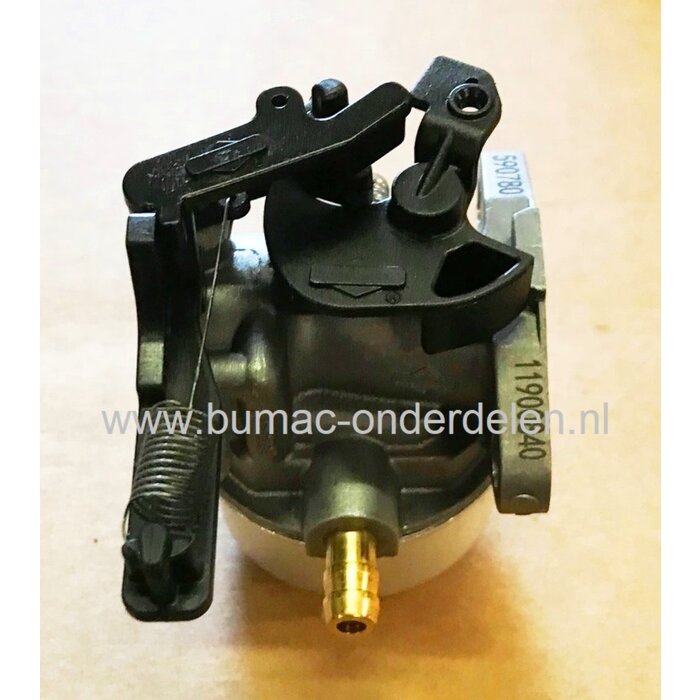 Carburateur voor Briggs and Stratton Motor op Grasmaaier, Grasmachine  Carburator met Automatische Choke voor Model  121Q, 121S, 124Q, 124S, 12Q, 12S