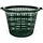 Flexibele kunststof tuinmand, 50 Kg, groen, met handgrepen,  is niet alleen geschikt voor gebruik in uw tuin, maar kan ook prima voor vele andere doeleinden gebruikt wordenwasmand, huishoudmand, stapelmand, aardappelmand, plantenmand, oogstmand, fruitmand