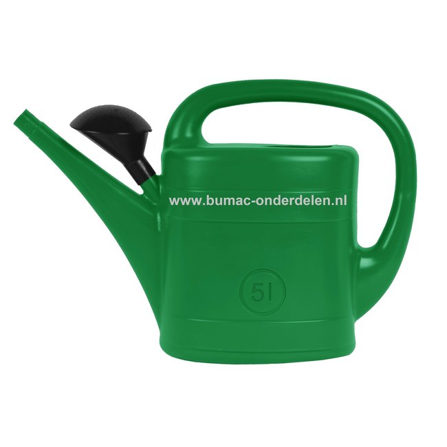 Gieter groen 5 liter met maatverdeling en broeskop. Deze kunststof gieter of ook wel gietemmer genoemd is door het handige formaat , inhoud 5 liter, geschikt voor het water geven aan kamerplanten en/of tuinplanten. Een gieter is onmisbaar in huis, kantoor