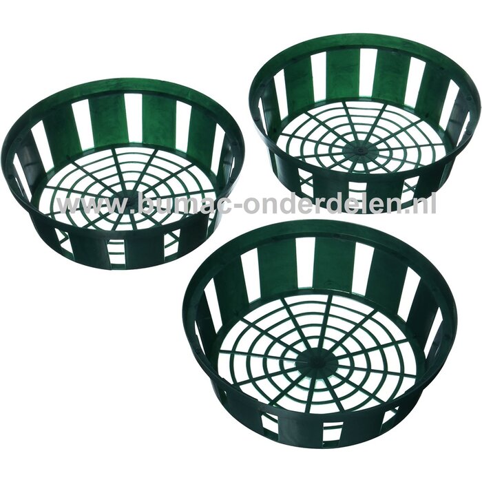 Bloembollenplantbak, groen, 22cm, flexibel, stapelbaar, luchtdoorlatend