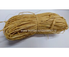 Raffia naturel, verpakt per 50gram, natuurlijk bindmateriaal, klimhulpmiddel, milieuvriendelijk, oersterk, decoratiemateriaal, Dit sterke touw gebruikt u voor verschillende doeleinden, zoals het opbinden van klimplanten, het enten van planten of als decor