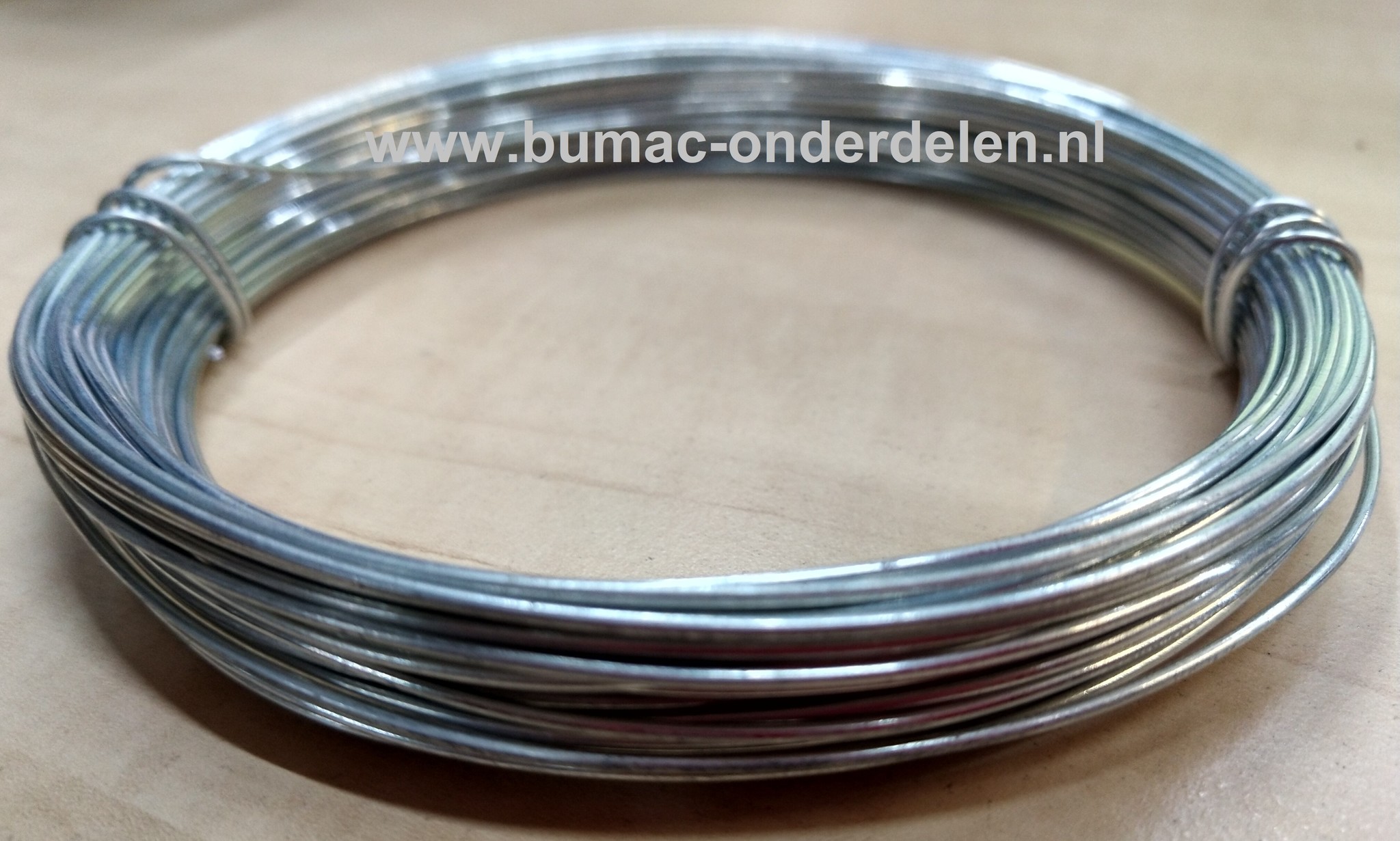 Bloemen binddraad verzinkt Ø 1,2 mm x 20 Mtr Klimhulpmiddel, bindmateriaal, ijzerdraad, bloemendraad, plantendraad, metaaldraad, klusdraad, knutseldraad,  eenvoudig planten en struiken in je tuin opbinden voor klussen en knutselen, buigzaam draad gemakkel