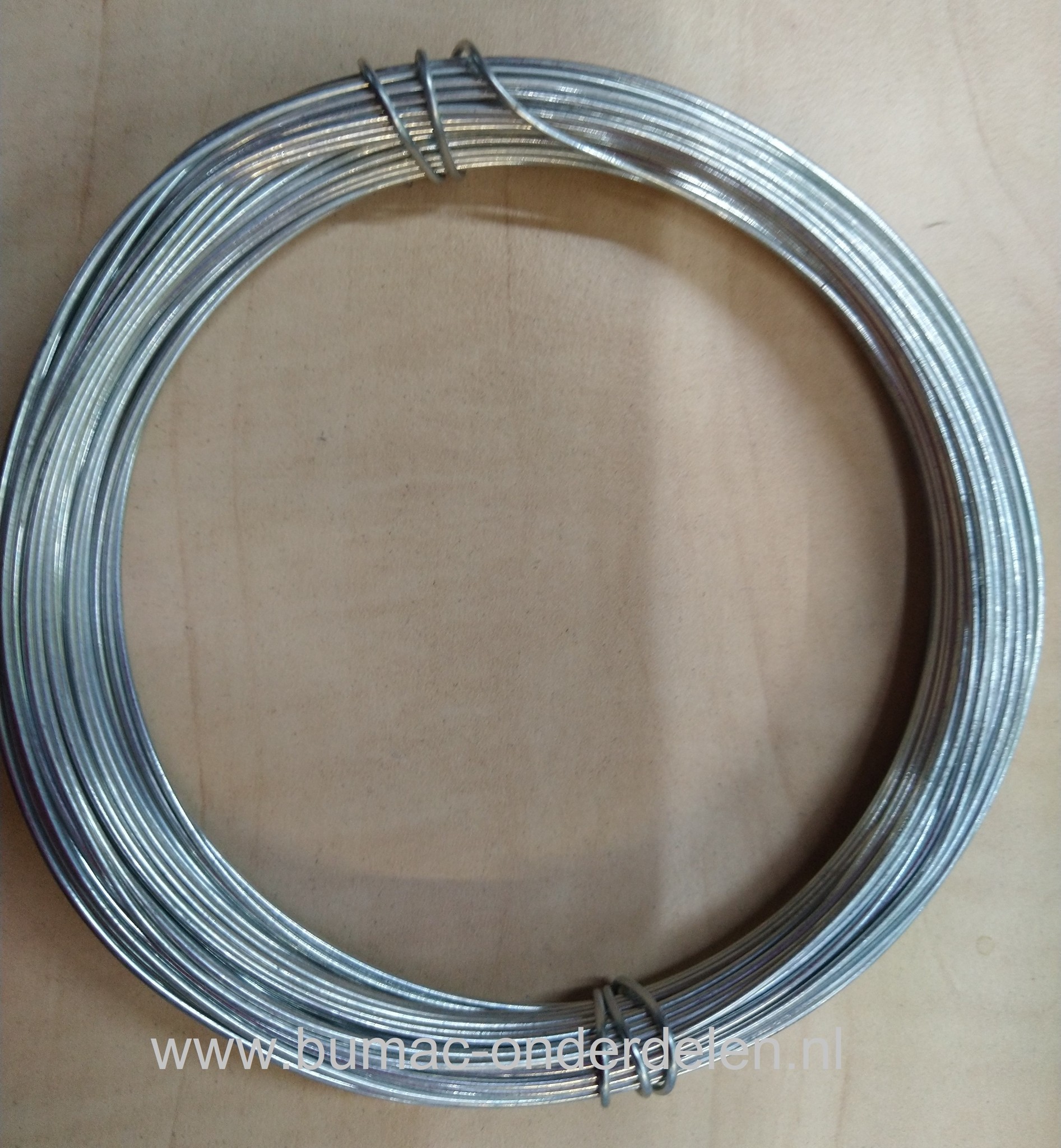 Bloemen binddraad verzinkt Ø 1,2 mm x 20 Mtr Klimhulpmiddel, bindmateriaal, ijzerdraad, bloemendraad, plantendraad, metaaldraad, klusdraad, knutseldraad,  eenvoudig planten en struiken in je tuin opbinden voor klussen en knutselen, buigzaam draad gemakkel