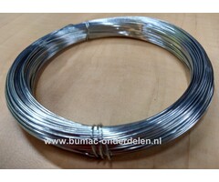 Bloemen binddraad verzinkt Ø 0,8 mm x 50 Mtr Klimhulpmiddel, bindmateriaal, ijzerdraad, bloemendraad, plantendraad, metaaldraad, klusdraad, knutseldraad,  eenvoudig planten en struiken in je tuin opbinden voor klussen en knutselen, buigzaam draad gemakkel