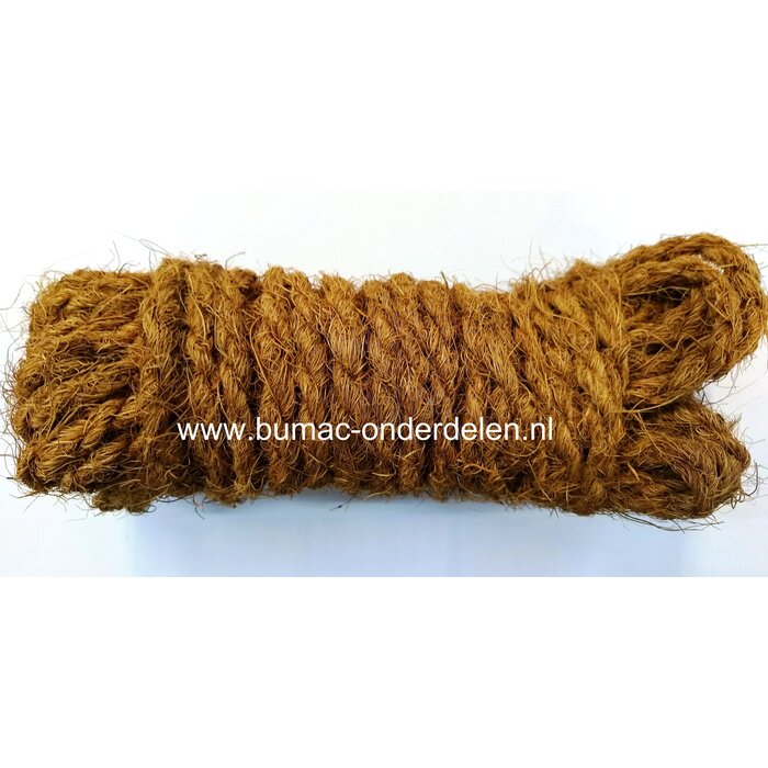 Natuurlijk kokostouw, scheurvast en weerbestendig,  15 meter in een bundel. Voor het opbinden van takken, maar ook decoratief of als boomband te gebruiken. Door zijn natuurlijke eigenschappen is het kokostouw sterk en weersbestendig. Milieuvriendelijk Ko