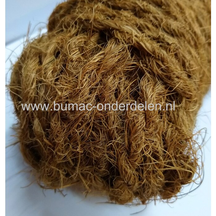 Natuurlijk kokostouw, scheurvast en weerbestendig, 25 meter in een bundel. Voor het opbinden van takken, maar ook decoratief of als boomband te gebruiken. Door zijn natuurlijke eigenschappen is het kokostouw sterk en weersbestendig. Milieuvriendelijk Ko