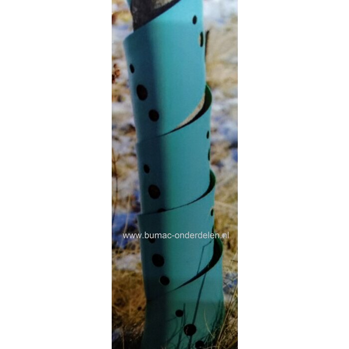Boombescherming 60 cm, per 2,groene kunststof boomspiraal,  gemakkelijk in gebruik, herbruikbaar, licht- en luchtdoorlatend ,  het beschermende effect is gecontroleerd en bevestigd in langdurige tests, gebruikte kunststof kan tegen verschillende weersinvl