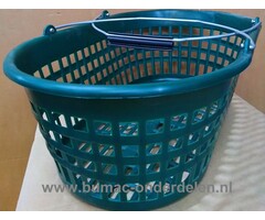 Tuinmand, groen, met handig handvat, 15 KG, De Flexibele Tuinmand is niet alleen geschikt voor gebruik in uw tuin, maar kan ook prima voor vele andere doeleinden gebruikt worden. Bijv. als verzamelmand, wasknijper mand.  Plukmand, oogsten groentetuin