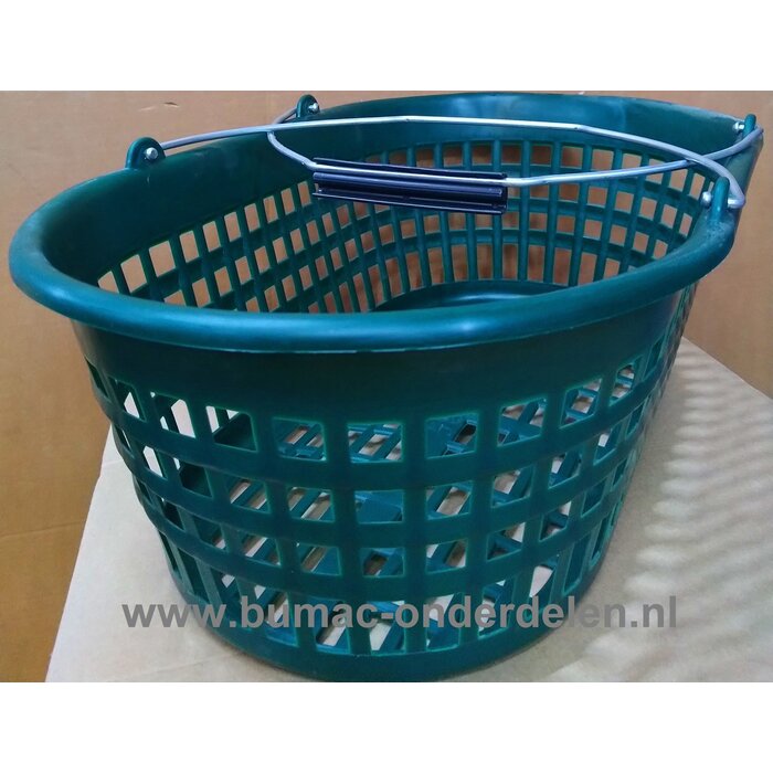 Tuinmand, groen, met handig handvat, 15 KG, De Flexibele Tuinmand is niet alleen geschikt voor gebruik in uw tuin, maar kan ook prima voor vele andere doeleinden gebruikt worden. Bijv. als verzamelmand, wasknijper mand.  Plukmand, oogsten groentetuin