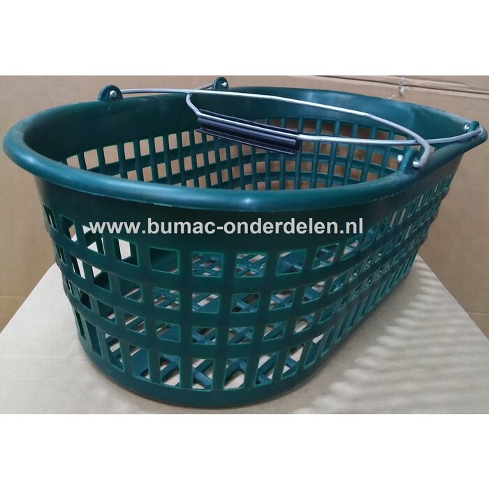 Tuinmand, groen, met handig handvat, 15 KG, De Flexibele Tuinmand is niet alleen geschikt voor gebruik in uw tuin, maar kan ook prima voor vele andere doeleinden gebruikt worden. Bijv. als verzamelmand, wasknijper mand.  Plukmand, oogsten groentetuin