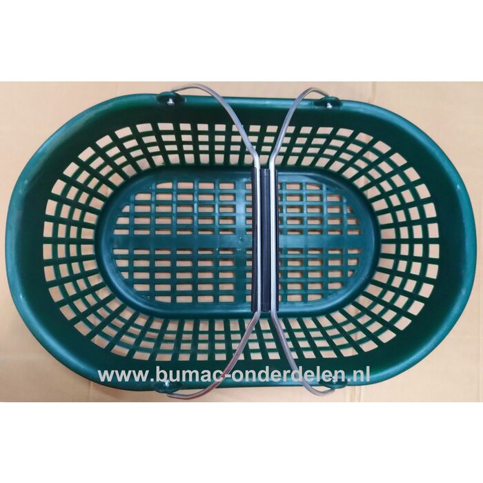 Tuinmand, groen, met handig handvat, 15 KG, De Flexibele Tuinmand is niet alleen geschikt voor gebruik in uw tuin, maar kan ook prima voor vele andere doeleinden gebruikt worden. Bijv. als verzamelmand, wasknijper mand.  Plukmand, oogsten groentetuin